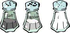 salt and pepper reversed