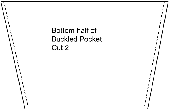 pattern for bottom half of pocket